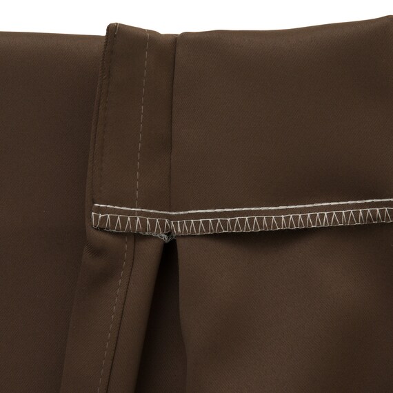 【防炎セット】4枚セットカーテン　遮光1級・遮熱・保温・昼遮像・UVカット (100x70x2 DBR-12) 5枚目画像