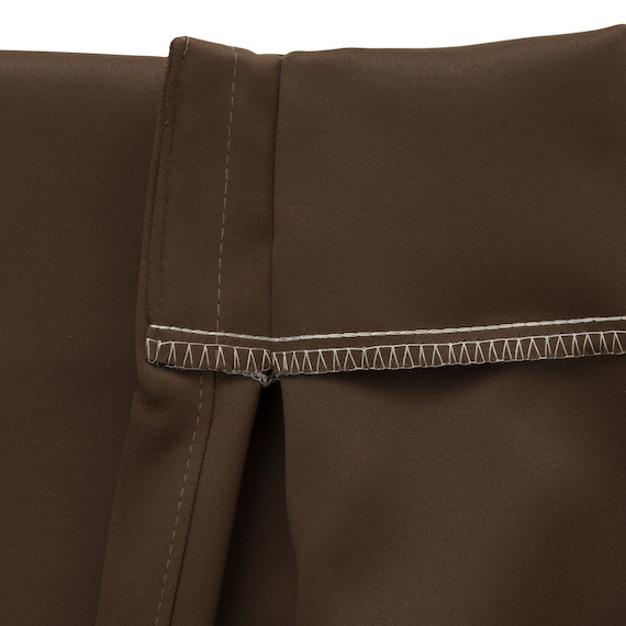 【防炎セット】4枚セットカーテン 遮光1級・遮熱・保温・昼遮像・UVカット (100x70x2 DBR-12) 5枚目画像