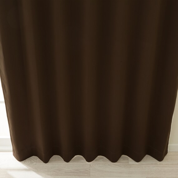 【防炎セット】4枚セットカーテン　遮光1級・遮熱・保温・昼遮像・UVカット (100x70x2 DBR-12) 8枚目画像