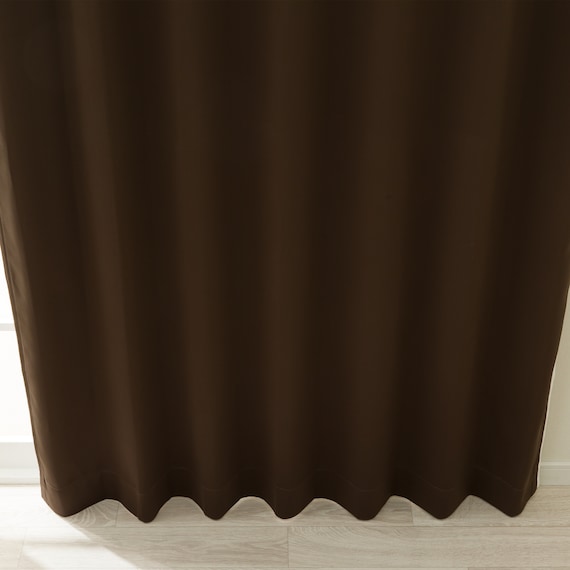 【防炎セット】4枚セットカーテン 遮光1級・遮熱・保温・昼遮像・UVカット (100x70x2 DBR-12) 8枚目画像