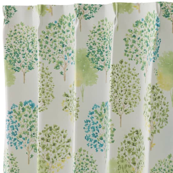 遮光2級・遮熱カーテン(RD136 グリーン 100X110X2) 3枚目画像