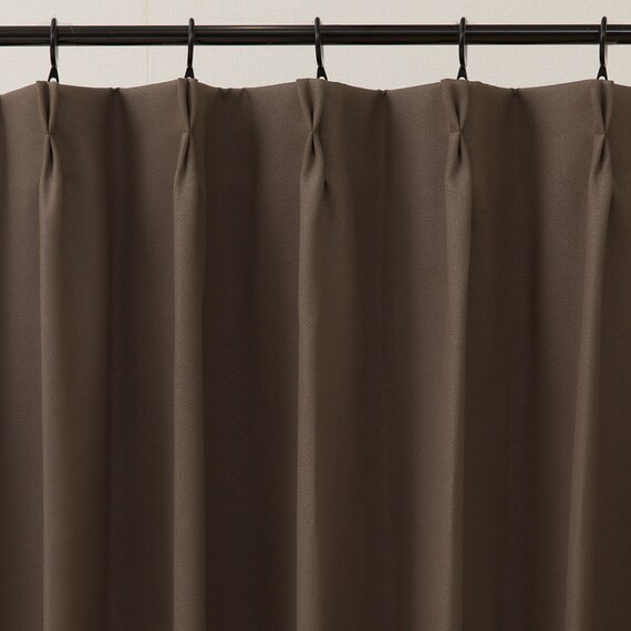 遮光1級・遮熱カーテン＆遮熱・遮像レースカーテン4枚セット(100X190X4 ダークモカ DH155) 10枚目画像