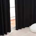 遮光1級・遮熱カーテン&遮熱・遮像レースカーテン4枚セット(100X135X4 ブラック DH155) 8枚目画像
