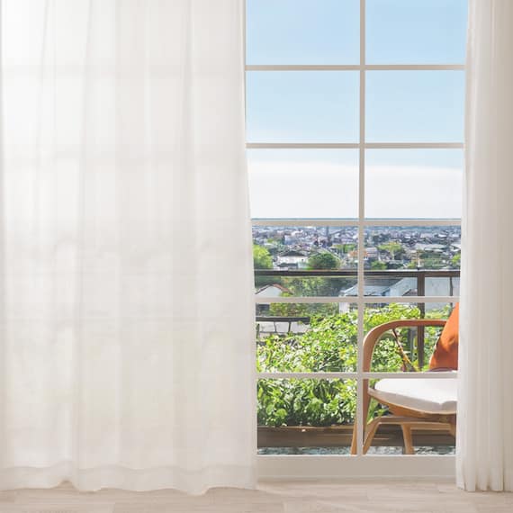 遮像・採光レースカーテン(RL208 100X108X2) 2枚目画像