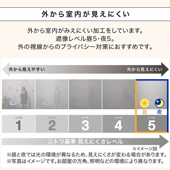 遮像・採光レースカーテン(RL208 100X108X2) 7枚目画像