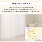 遮像・採光レースカーテン(RL208 100X108X2) 8枚目画像