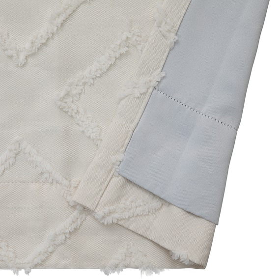 裏地付き遮光2級・遮熱カーテン(RD137 アイボリー 100X110X2) 4枚目画像