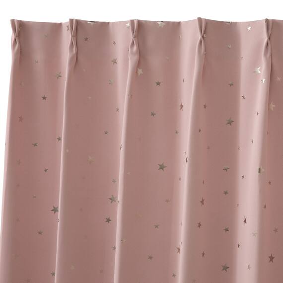 遮光3級カーテン(RD138 ローズ 100X110X2) 3枚目画像