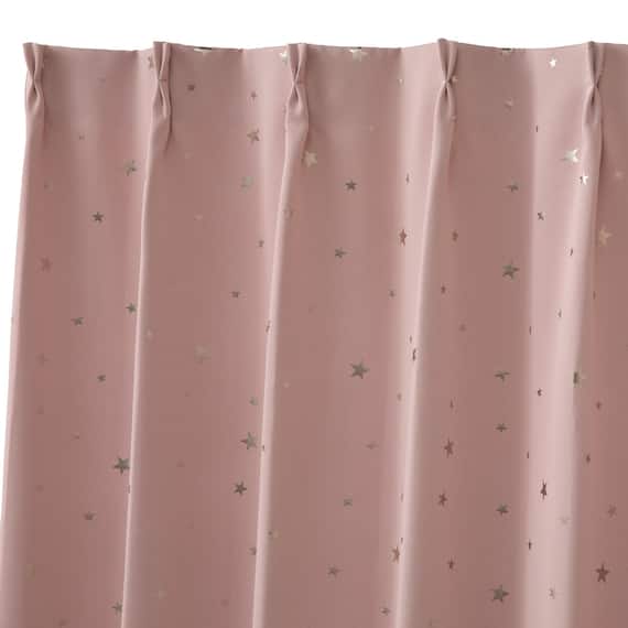 遮光3級カーテン(RD138 ローズ 100X110X2) 3枚目画像