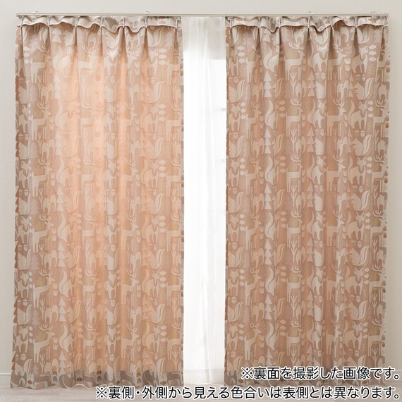 お部屋を彩る北欧風のジャガードカーテン 273サイズ  Forest 100x70x2 3枚目画像