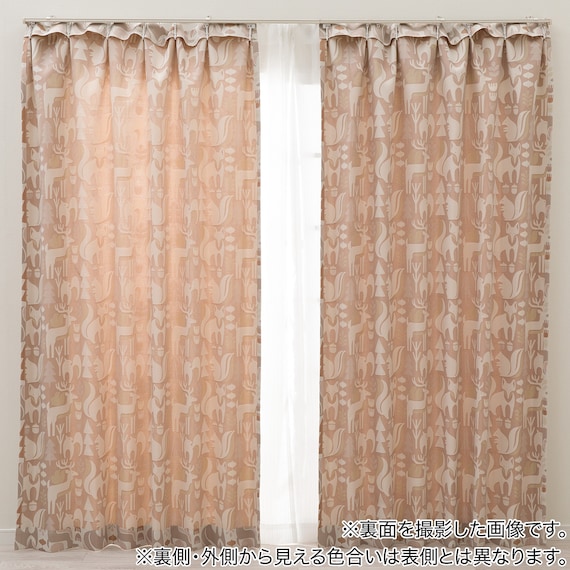 お部屋を彩る北欧風のジャガードカーテン 273サイズ Forest 100x70x2 3枚目画像