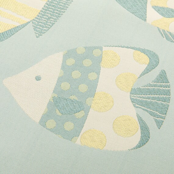 お部屋を彩る北欧風のジャガードカーテン 273サイズ Fish 100x70x2 5枚目画像