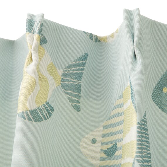 お部屋を彩る北欧風のジャガードカーテン 273サイズ Fish 100x70x2 6枚目画像