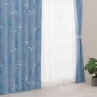 光を楽しむ透かし彫りカーテン 273サイズ 海と魚 100x70x2 2枚目画像