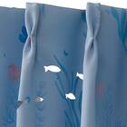 光を楽しむ透かし彫りカーテン 273サイズ　海と魚 100x70x2 7枚目画像