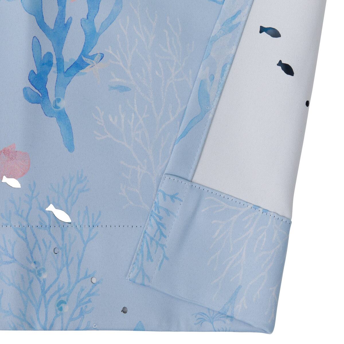 光を楽しむ透かし彫りカーテン 273サイズ 海と魚 100x70x2 | ニトリ