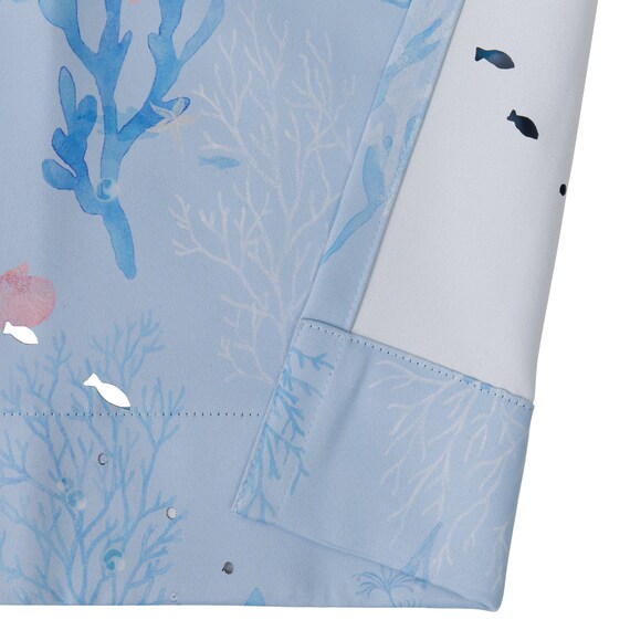 光を楽しむ透かし彫りカーテン 273サイズ 海と魚 100x70x2 8枚目画像