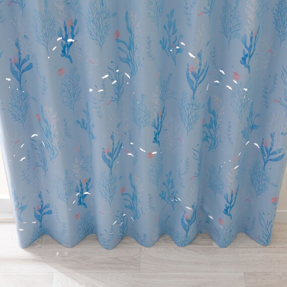 光を楽しむ透かし彫りカーテン 273サイズ 海と魚 100x70x2 10枚目画像