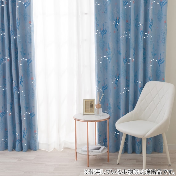 光を楽しむ透かし彫りカーテン 273サイズ 海と魚 100x70x2 11枚目画像