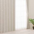 光を楽しむ透かし彫りカーテン 273サイズ 星と月 100x70x2 IV 2枚目画像