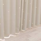 光を楽しむ透かし彫りカーテン 273サイズ 星と月 100x70x2 IV 6枚目画像