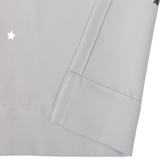 光を楽しむ透かし彫りカーテン 273サイズ 星と月 100x70x2 GY 9枚目画像