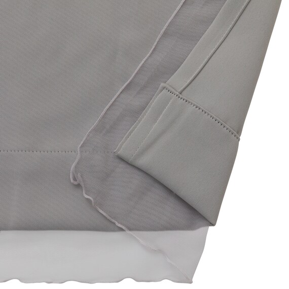 大人可愛い レイヤードカーテン 遮光3級・遮熱・保温 グレー(NTW054 100X110X2) 11枚目画像