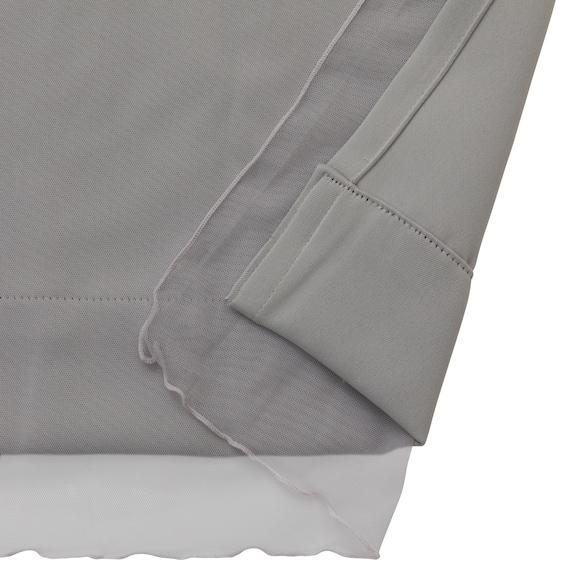 大人可愛い レイヤードカーテン 遮光3級・遮熱・保温 グレー(NTW054 100X110X2) 11枚目画像