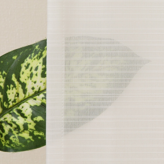 【風を通すレースカーテン(日本製)】 通気性・昼遮像・遮熱・UVカット156サイズ (JAB4220 100x68x2) 11枚目画像