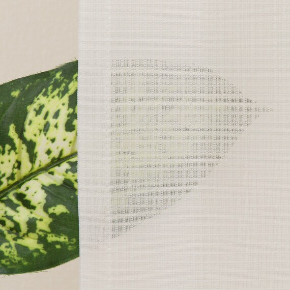 【風を通すレースカーテン(日本製)】　通気性・昼遮像・遮熱・UVカット156サイズ (JAB4222　100x68x2) 11枚目画像