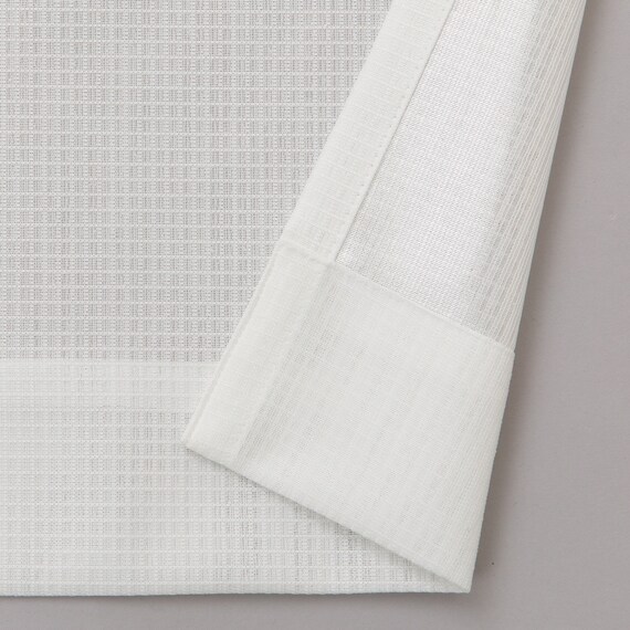 【風を通すレースカーテン(日本製)】　通気性・昼遮像・遮熱・UVカット156サイズ (JAB4222　100x68x2) 12枚目画像