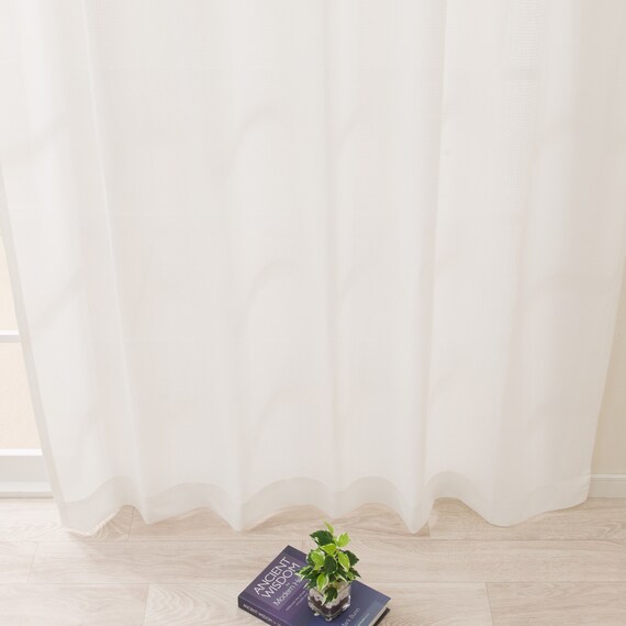 【風を通すレースカーテン(日本製)】　通気性・昼遮像・遮熱・UVカット156サイズ (JAB4222　100x68x2) 13枚目画像