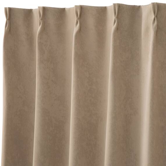 遮光1級カーテン(RD131 ベージュ 100X110X2) 3枚目画像