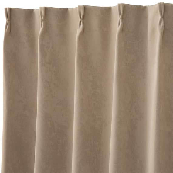遮光1級カーテン(RD131 ベージュ 100X110X2) 3枚目画像