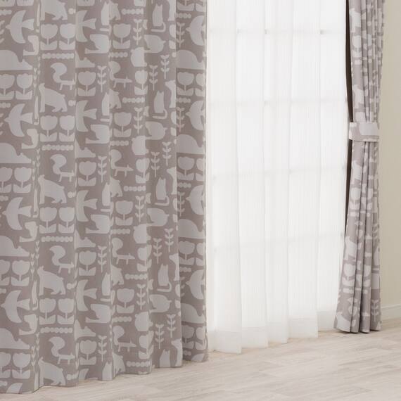 遮光1級カーテン(RD146 ベージュ 100X110X2) 1枚目画像