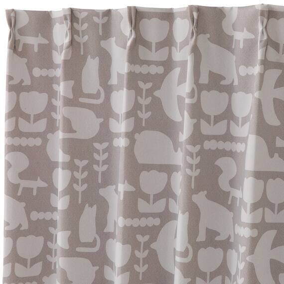 遮光1級カーテン(RD146 ベージュ 100X110X2) 3枚目画像