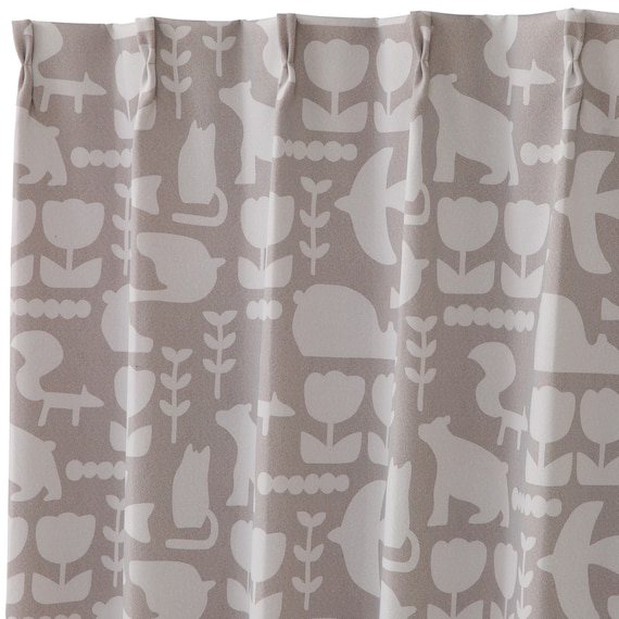 遮光1級カーテン(RD146 ベージュ 100X110X2) 3枚目画像