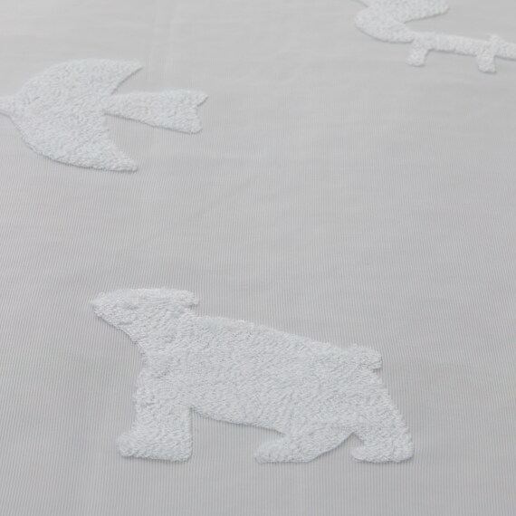 デザインレースカーテン(RL209 アイボリー 100X108X2) 2枚目画像