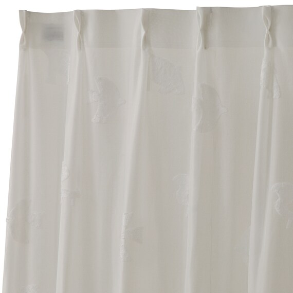 デザインレースカーテン(RL209 アイボリー 100X108X2) 3枚目画像