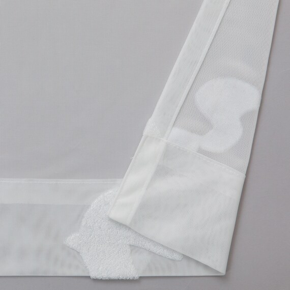 デザインレースカーテン(RL209 アイボリー 100X108X2) 5枚目画像