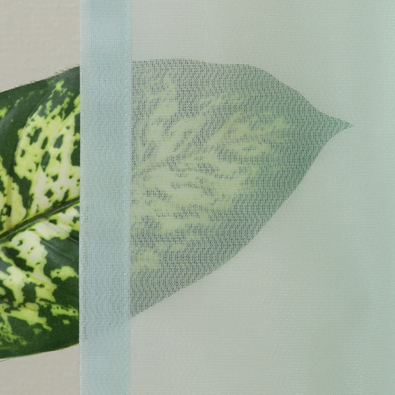 グラデーションレースカーテン(RL239 オーロラブルー 100X108X2) 4枚目画像