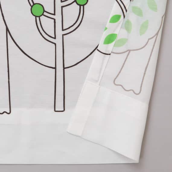 遮像・UVカット・遮熱・保温 182サイズ 北欧風キッズレースカーテン (NTW10630 100X133X2) 7枚目画像