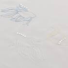 心躍る・北欧風のきらめく刺繍レースカーテン 273サイズ Fish (NTW4235 100X68X2) 5枚目画像