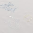 心躍る・北欧風のきらめく刺繍レースカーテン 273サイズ Fish (NTW4235 100X68X2) 5枚目画像