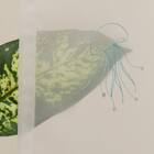 心躍る・北欧風のきらめく刺繍レースカーテン 273サイズ Fish (NTW4235 100X68X2) 7枚目画像