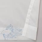 心躍る・北欧風のきらめく刺繍レースカーテン 273サイズ Fish (NTW4235 100X68X2) 8枚目画像