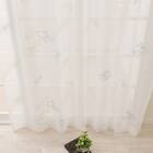心躍る・北欧風のきらめく刺繍レースカーテン 273サイズ Fish (NTW4235 100X68X2) 9枚目画像