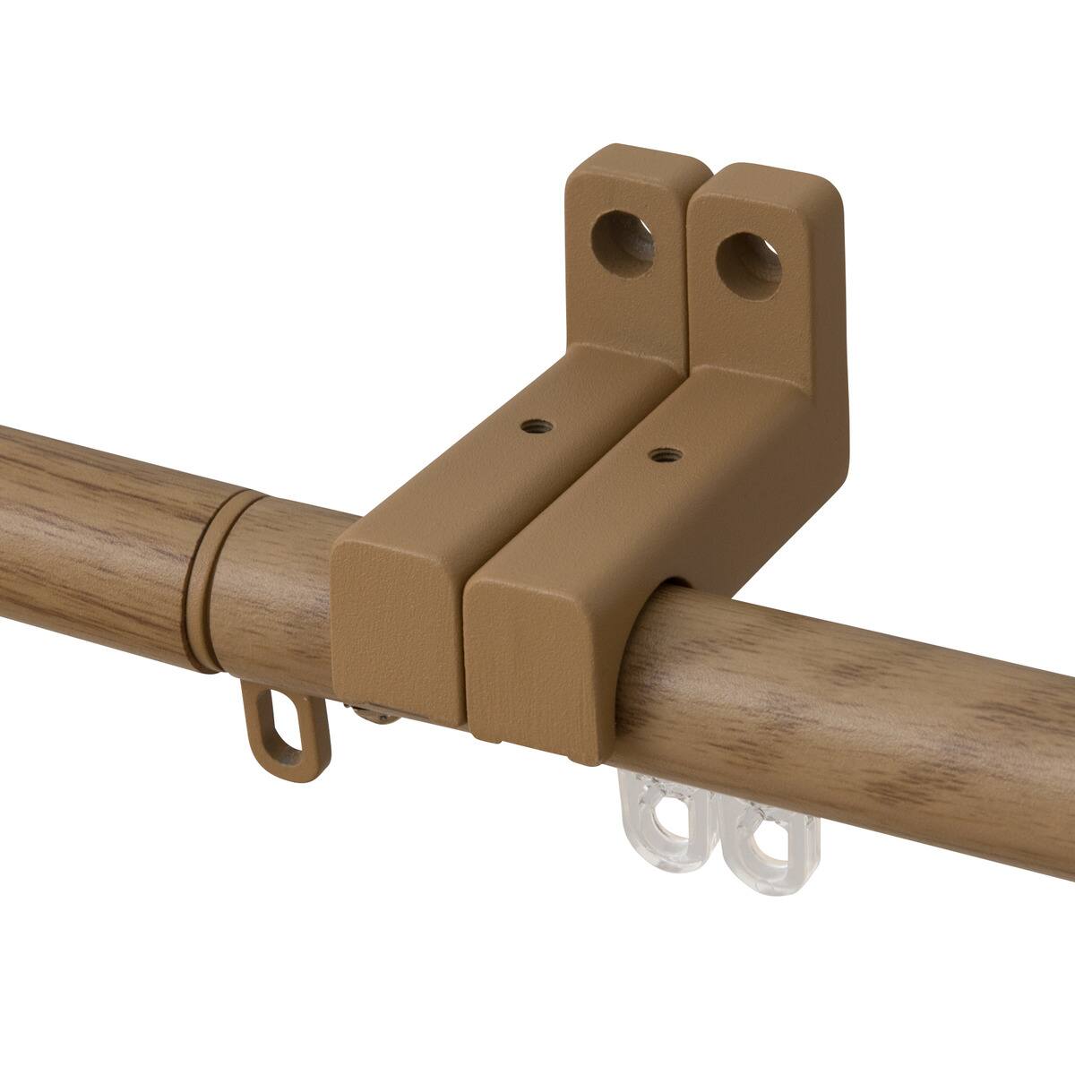 正面付け用】伸縮式カーテンレール(NJL ナチュラル 200cm/シングル
