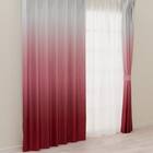 遮光2級・遮熱グラデーションカーテン(RD145 ローズ 100X110X2) 1枚目画像