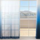 グラデーションレースカーテン(RL240 ブルー 100X108X2) 2枚目画像